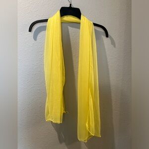 Sheer Yellow Scarf